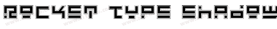 Rocket Type Shadow Italic字体转换